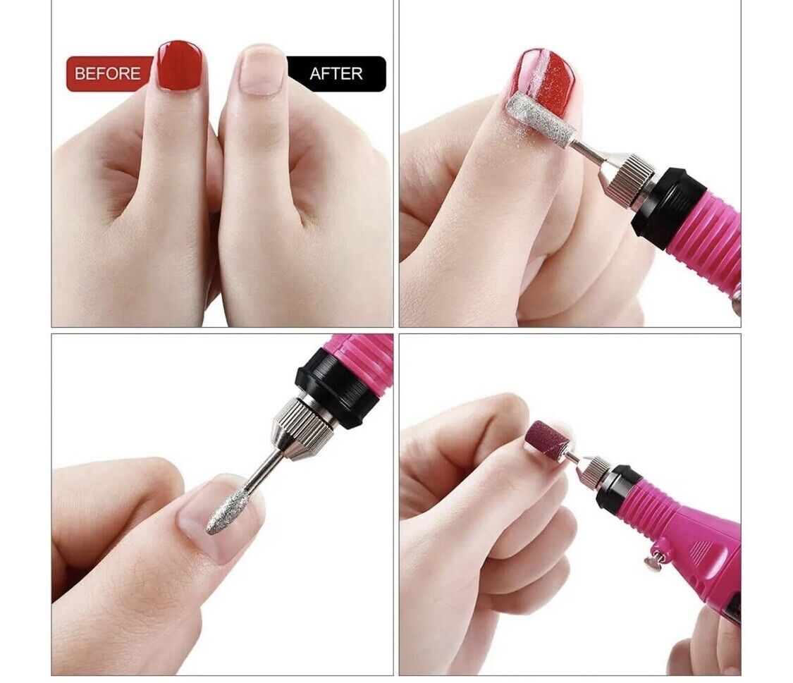 Fresa elettrica per unghie professionale con punte nail art velocita regolabile 2 FRESA ELETTRICA PER UNGHIE PROFESSIONALE