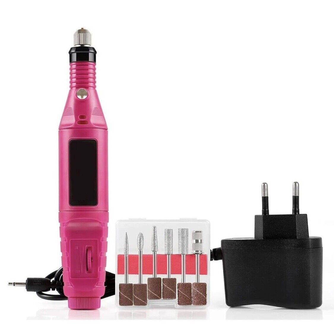 Fresa elettrica per unghie professionale con punte nail art velocita regolabile FRESA ELETTRICA PER UNGHIE PROFESSIONALE
